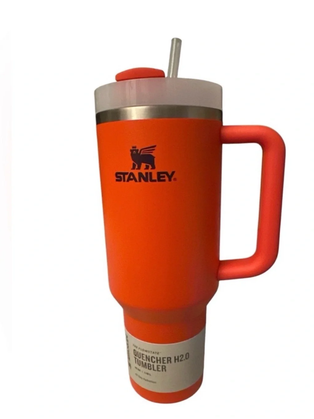 Stanley 40 oz Quencher H20 FlowState Tumbler Tigerlily Plum - NWT 🧡💜 - Picture 6 of 10